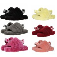 UGG 어그 AUSTralia Fluff Yeah 어린이용 플러프 예 슬라이드 샌들 어린이