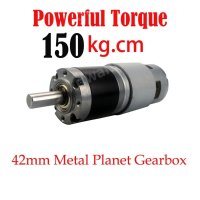 유성 기어 모터 감속기 저속 장수명 초강력 토크 박스 775 브러시드 12V 24V DC 42mm- 12V 35RPM