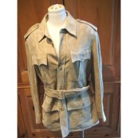 Ralph Lauren Label Lambs Suede Leather Safari Jacket Size 12 3490