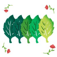 메이크문구 펠트 장미나뭇잎 신형 투톤