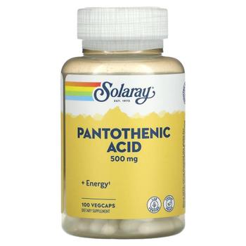 미국직구 Solaray 솔라레이 <b>판토텐산</b> 500mg 100베지캡슐