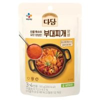 CJ제일제당 다담 사골부대찌개양념 간편한 집밥 맛집 식당용 양념 여행 캠핑 접대 홈파티 130g 10개