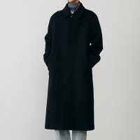 던스트 PRE-ORDER UNISEX BELTED WOOL MAC COAT UDCO2D123BK