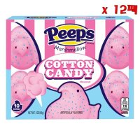 PEEPS Peeps 핍스 마쉬멜로우 코튼 캔디 85g10개입 12팩