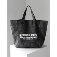 비치스앤크림 BROOKLYN TENNIS CLUB ECO BAG-CHARCOAL