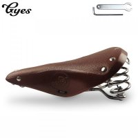 Gyes Classic MTB Bicycle Saddle Retro Vintage Leather Road Bike Mountain Bike Seat Cushion Gyes GS16