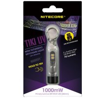 Nitecore TIKI-UV 미니 미래형 키 체인 빛 UV 버전 경고 깜박이 USB 충전식 내장 배터리