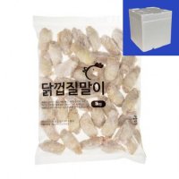 엘에프푸드 닭껍질말이 냉동 1kg 2개 아이스박스