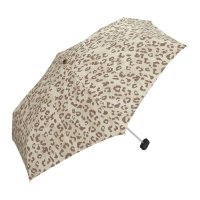 Wpc 여성용 비우산 블러쉬 레오파드 미니 19 7인치 접이식 우산 1959-181