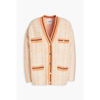 산드로 여성 Enguerrand embellished cotton-blend tweed cardigan 가디건 SFPCA005