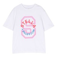 스텔라매카트니키즈 스텔라맥카트니 23FW 스텔라 매카트니 키즈 여성가능 로고 프린트 반팔 티셔츠