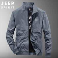 JEEP SPIRIT 남자 베이직 블루종 바람막이 자켓