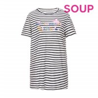 SOUP 숲 스트라이프 롱 티셔츠 SW5STC0