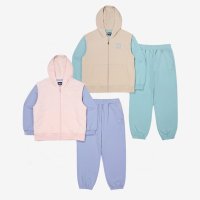 휠라키즈 FILA KIDS 아동 에센셜 후드 조끼 트레이닝 상하복 세트 FK2FSF3202X