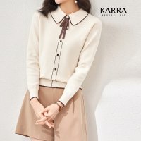 카라 KARRA 소프트카라배색니트 브로치SET A3F0725