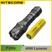 호신용 손전등 휴대용 라이트 비상 조명등 차량용 Nitecore P20iX USB C 충전식 i 5000mAh 배터리 NL2150HP