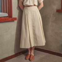 프라우드마리 PM Cotton flared skirt CREAM