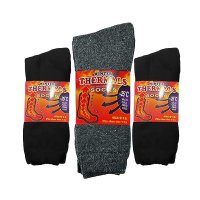 Mens Winter Thermal Thick Insulated Heated Socks 3 Pairs