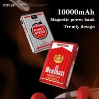 Mfish 마그네틱 충전 보물 10000 mAh 대용량 전기 담배 케이스 무선 휴대용 보조베터리