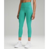 미국 룰루레몬 LULULEMON Wunder Train 하이라이즈 크롭 포켓 23 - Kelly Green