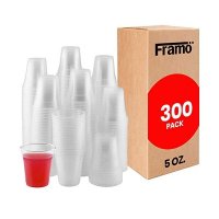 Framo 141 7g 5온스 투명 플라스틱 컵 모든 행사용 일회용 투명 아이스 티 주스 소다 커피 잔 파티