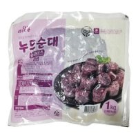 맛나 누드순대슬라이스 1KG 주 달솔 BOX 10