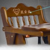 아우르 아기 식탁 의자 원목 접이식 휴대용 하이체어-T