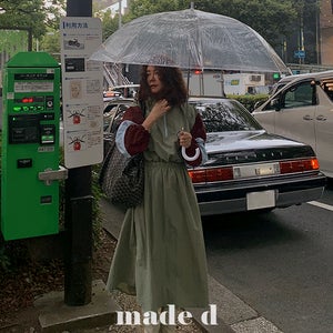 배색아노락원피스-ops (★파격할인 20,000원 할인★)