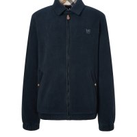 [닥스 남성] [D-Fleece] 네이비 플리스 셔츠형 짚업 아우터 DMTS3D301N2