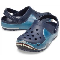 크록스 키즈 크록스 키즈 샤크 밴드 라이트 클로그 K Crocs F 206159-410