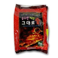 홈베큐 순수한 자연 그대로 2kg 구이용 가습기 야자 공기정화 참 불 화분 바베큐 백탄참