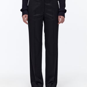 [오피신 제네랄 여성] 오피신제네랄 23FW OFFICINE GENERALE WOMEN 단색 울 팬츠 GWPA3F205BK