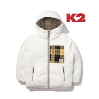 K2 비숑 BICHON TWEED 리버시블 다운 공용 OFF KUW22571W3