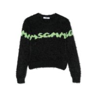 MSGM 엠에스지엠 키즈 로고 인타르시아 니트 브러시드 스웨터 니트웨어 F3MSJGJP091 21257447