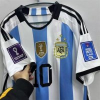 카타르 월드컵 우승기념판 아르헨티나 메시 어쎈틱 저지 긴팔 반팔 상하세트 유니폼
