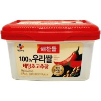 해찬들 100 우리쌀 매운 태양초 고추장 1kg 1개