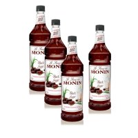 모닌 슈가 시럽 1리터 4병 Monin Sugar Syrup 미국직구 카페재료 칵테일만들기