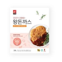 우리집 도드람 왕돈가스 330g 간편식 아이 어른 반찬 간식 도시락 맛난한끼 도드람한돈 친정엄마 식재료 1개