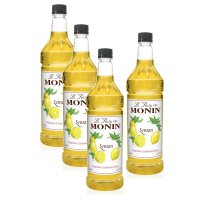 모닌 레몬 시럽 1리터 4병 Monin Lemon Syrup 미국직구 카페재료 칵테일만들기