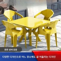 플라스틱 의자 포장마차 테이블 세트 야시장 야외 편의점