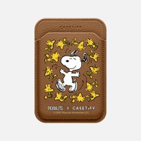 케이스티파이 맥세이프 지갑 Snappy 레더 Compatible Snoopy Woodsto