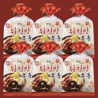 한성기업 한성 튀김맛 우동 423g 2인분 X 6개