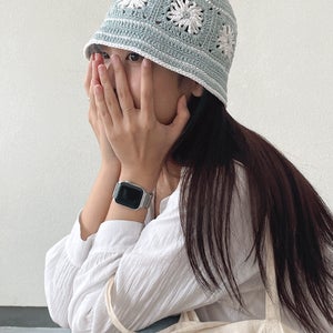 린넨 VIP 데이지 모티브햇