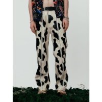 에씰미 HANDMADE VEGAN LEATHER WIDE PANTS ver GIRAFFE