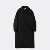 포터리 MELTON WOOL MAC COAT-BLACK