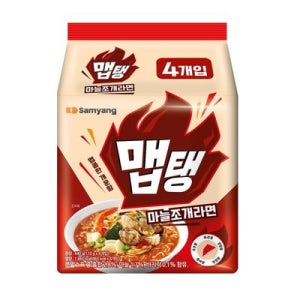 삼양 맵탱 마늘조개라면 110G*4입