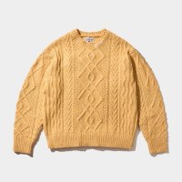 [에이카화이트] AECA FISHER MAN LOW GAUGE KNIT-YELLOW