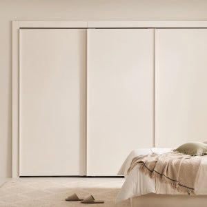 시그니처 노엘 슬라이딩 붙박이장 화이트 기본형 250~420cm