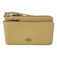 코치 COACH 더블 지퍼 지갑 팔찌 스타일 번호 바닐라 바닐라 C5610