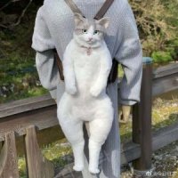 실사 고양이 가방 인형 수제 백팩